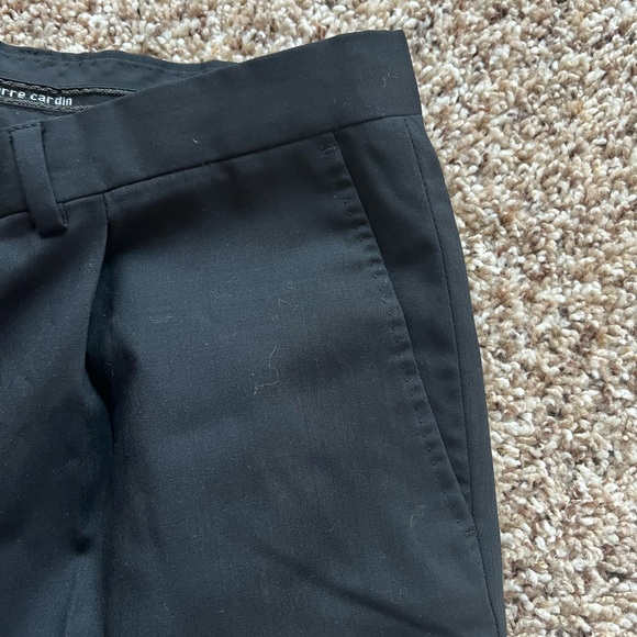 Pierre Cardin wool blend classic Pants black men's 54 waist 38 just dry cleaned - Picture 6 of 10